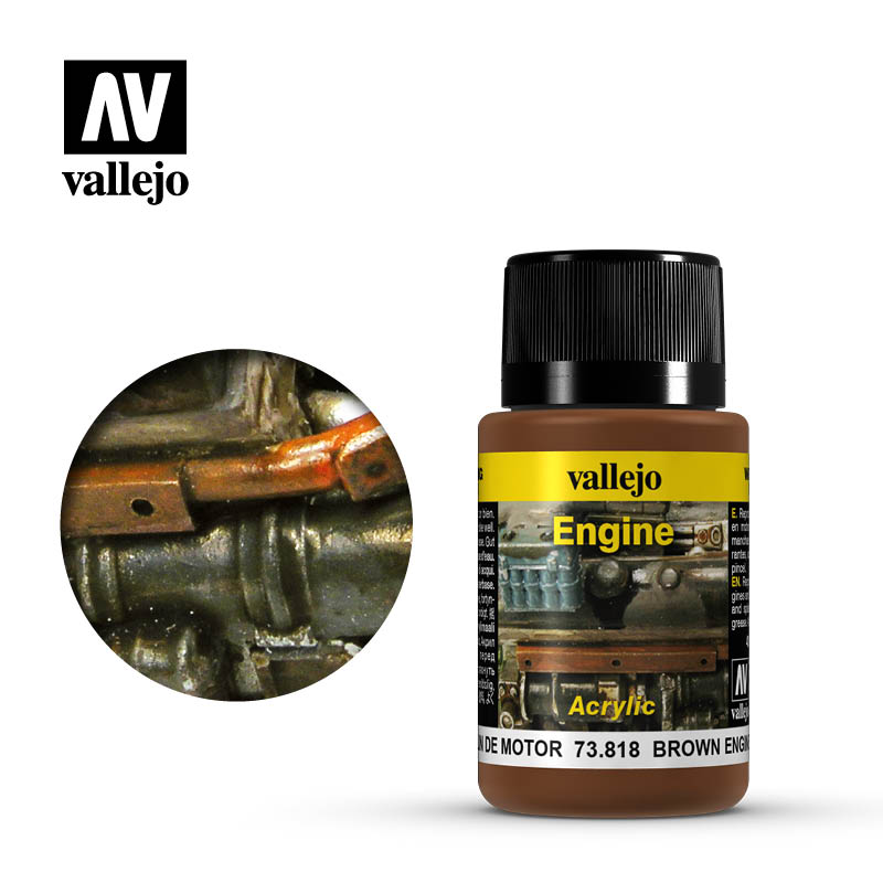 Vallejo Weathering Effects - Engine Brown Engine Soot 73818