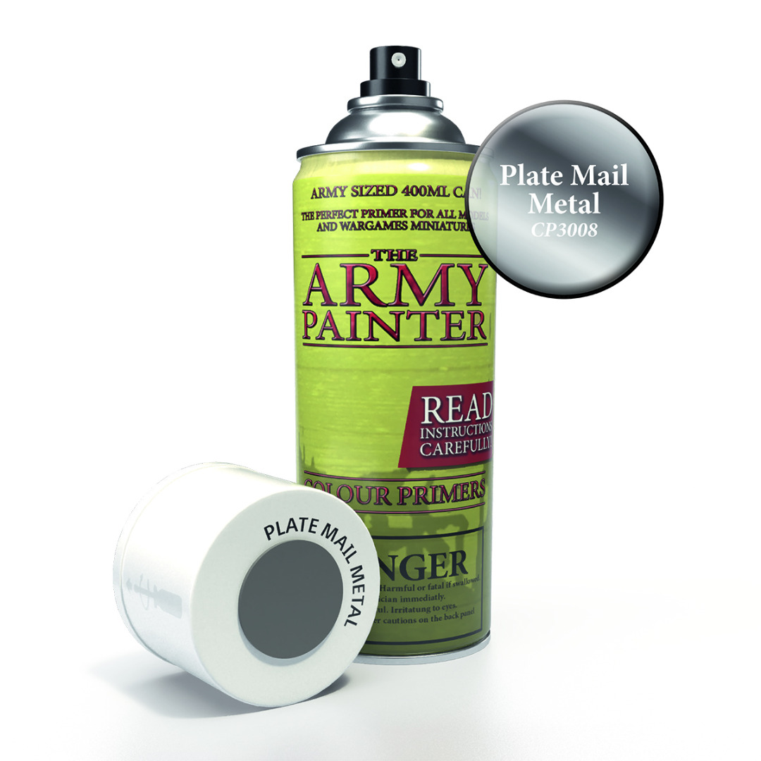 The Army Painter - Colour Primer - Plate Mail Metal CP3008