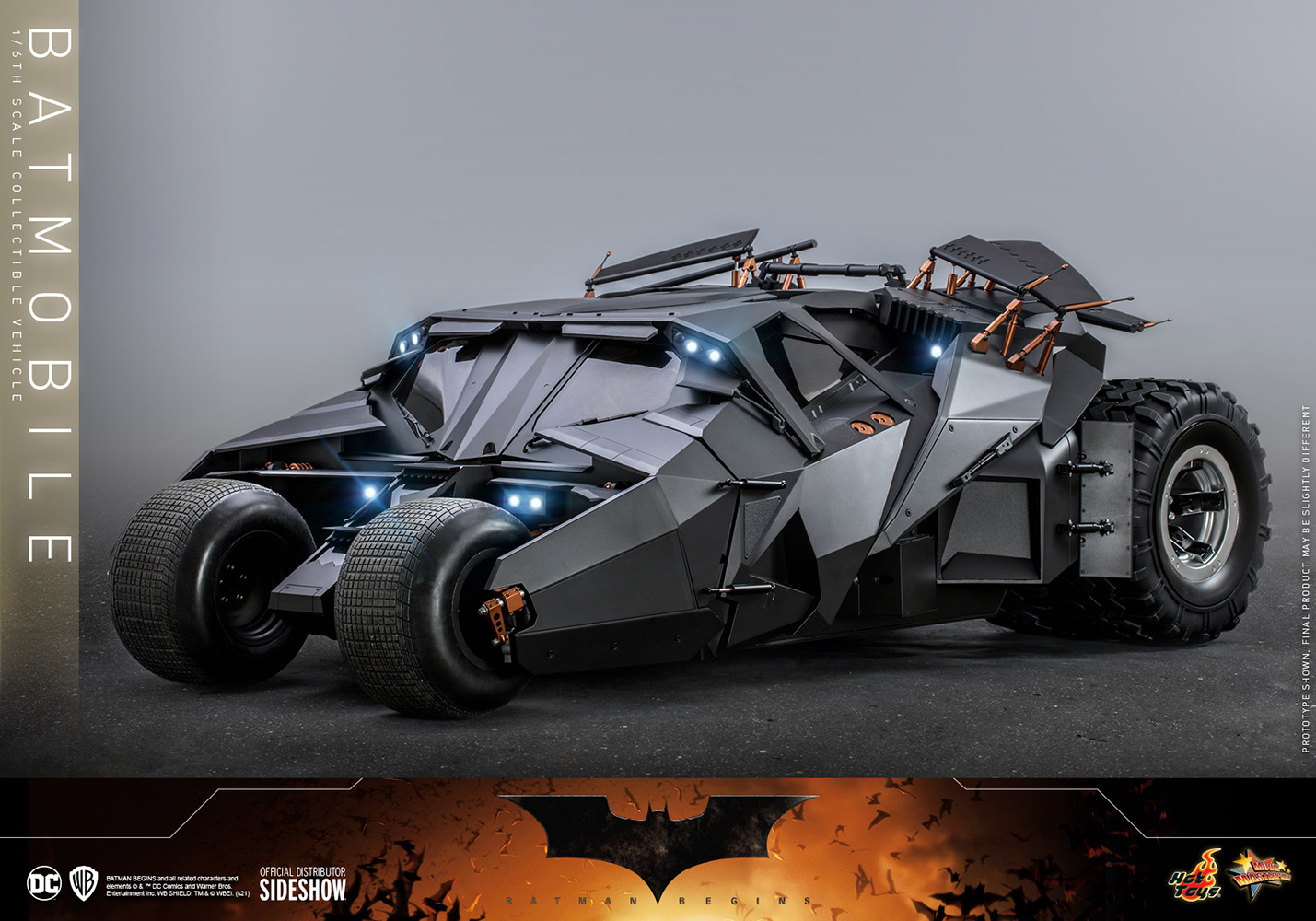 DC Comics: The Dark Knight Trilogy - Batmobile 1:6 Scale Figure Accessory 