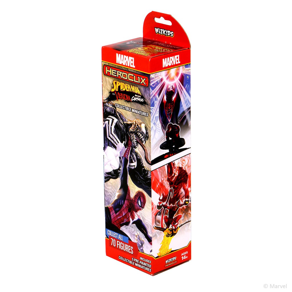 Marvel Spider-Man and Venom Absolute Carnage Figures Booster HeroClix