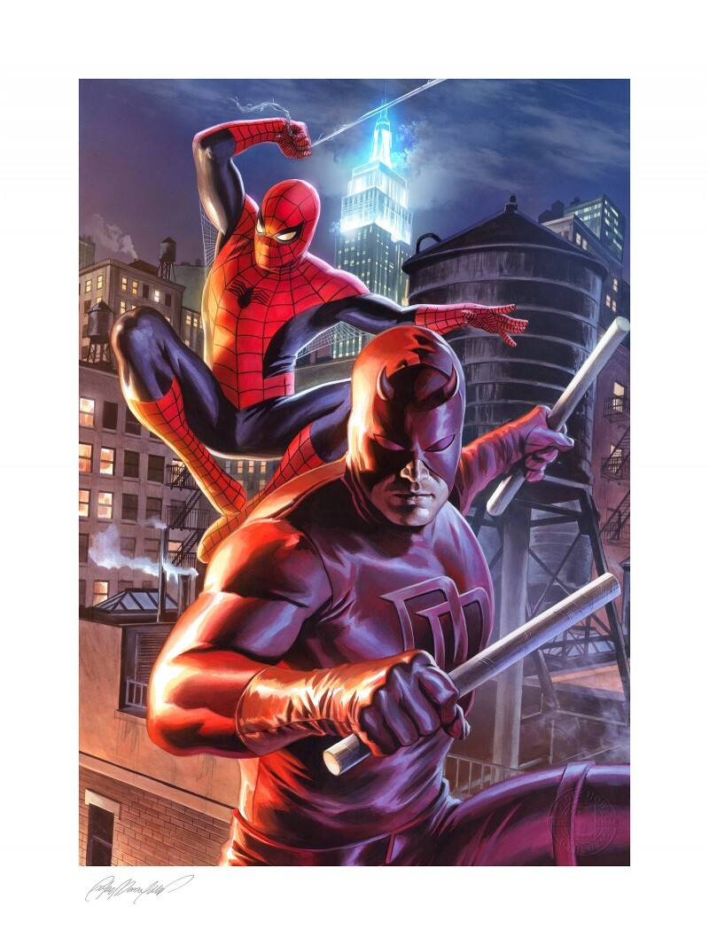 Marvel: Daredevil and Spider-Man Unframed Art Print