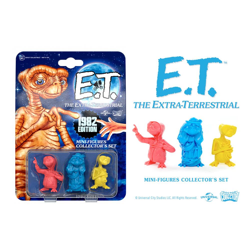 E.T. the Extra-Terrestrial Collector's Mini Figures 3-Pack 1982 Edition 5cm