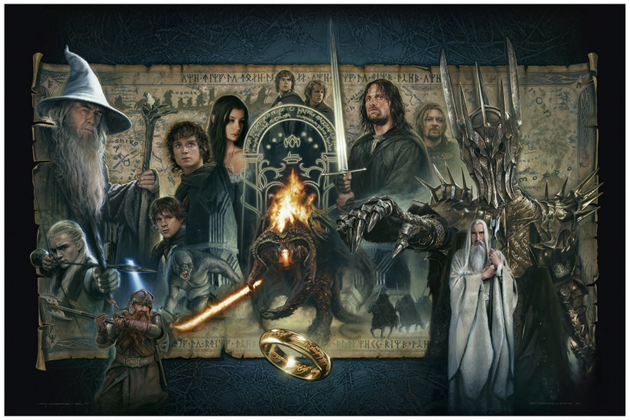 Lord of the Rings: The Fellowship of the Ring Unframed Art Print 
