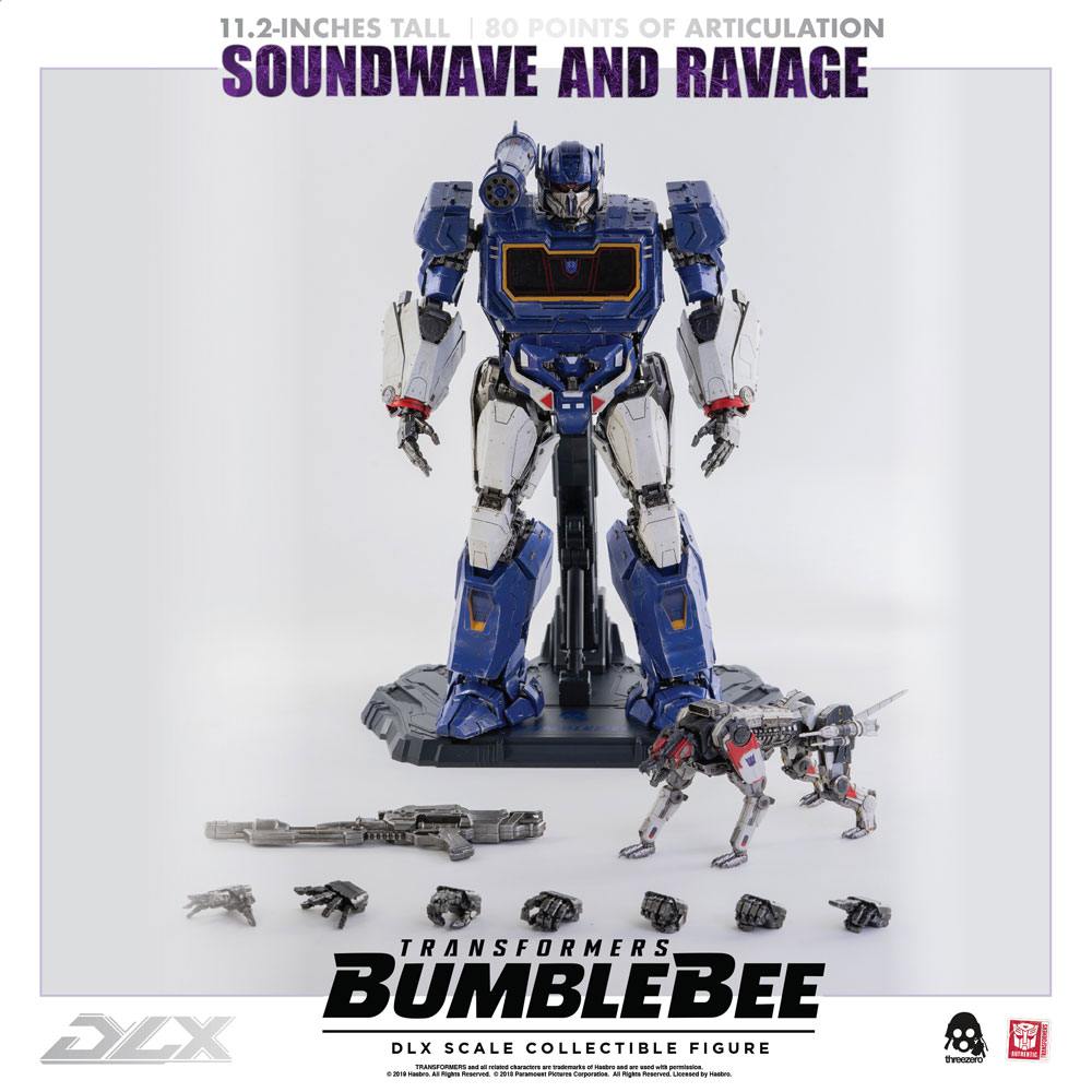 Transformers Bumblebee Action Figure 2-Pack 1/6 Soundwave & Ravage 28 cm