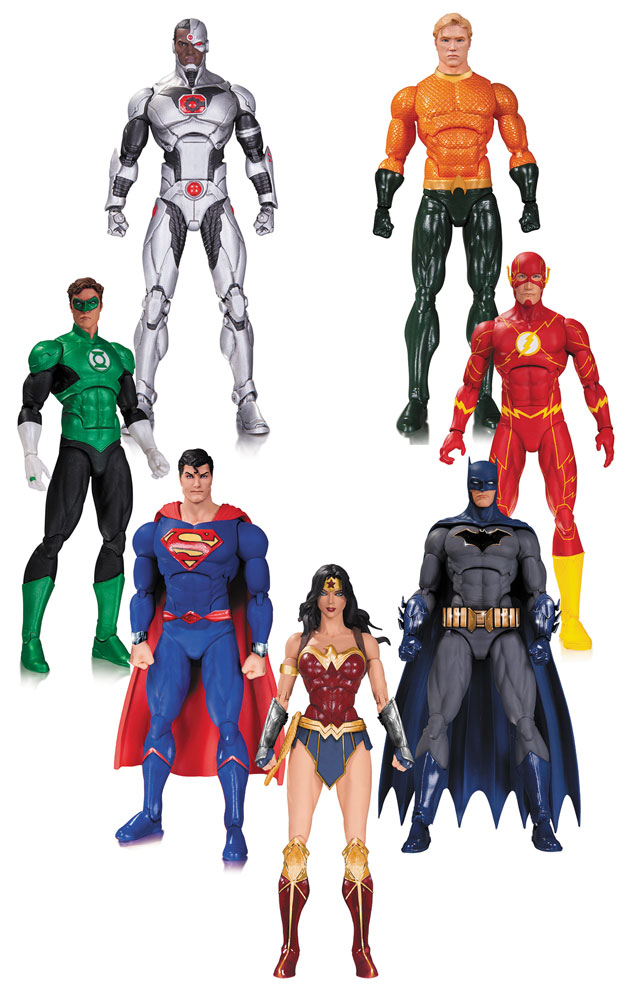DC Rebirth Justice League Action Figure 7-Pack 18 cm