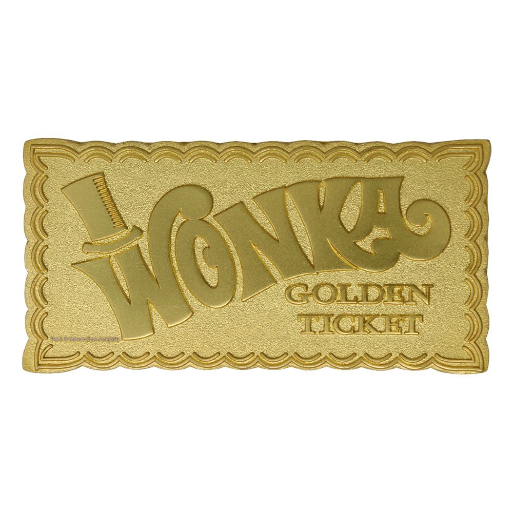 Willy Wonka & the Chocolate Factory Replica Mini Golden Ticket (gold plated