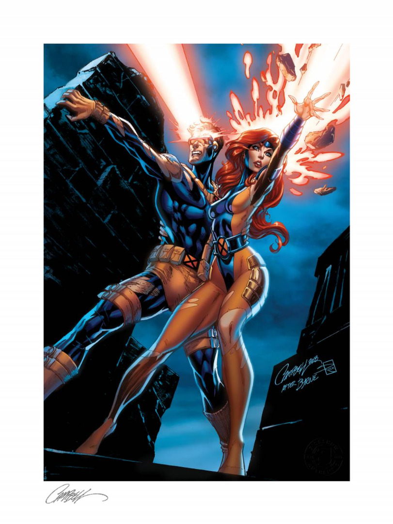 Marvel: Uncanny X-Men - Cyclops and Jean Grey Unframed Art Print 