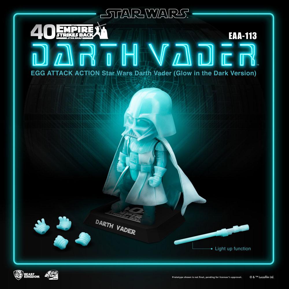 Star Wars Egg Attack Action Figure Darth Vader Glow In The Dark Ver. 16 cm