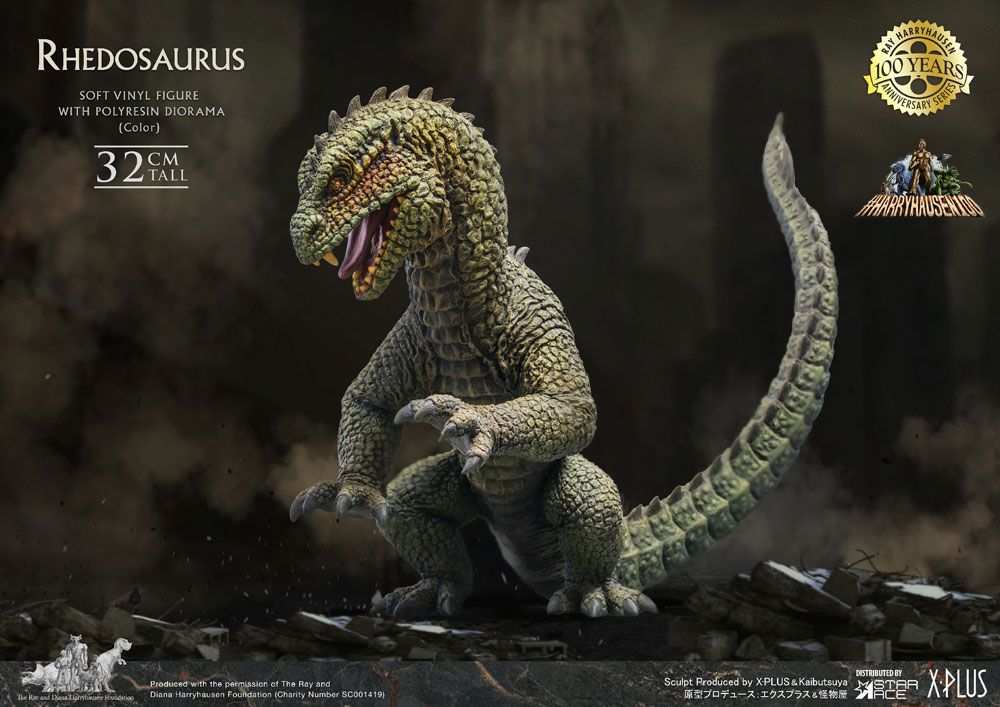 The Beast from 20,000 Fathoms Statue Harryhausens Rhedosaurus Color 32 cm