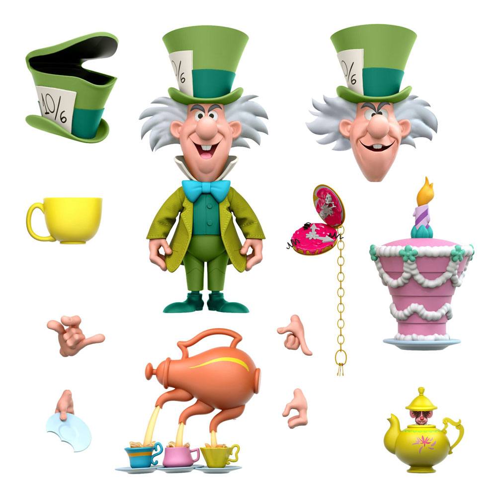 Alice in Wonderland Disney Action Figure The Tea Time Mad Hatter 18 cm
