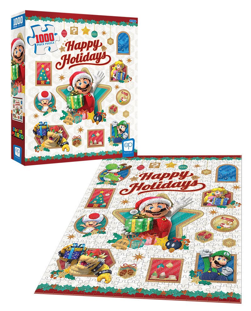 Super Mario Jigsaw Puzzle Happy Holidays (1000 pieces)