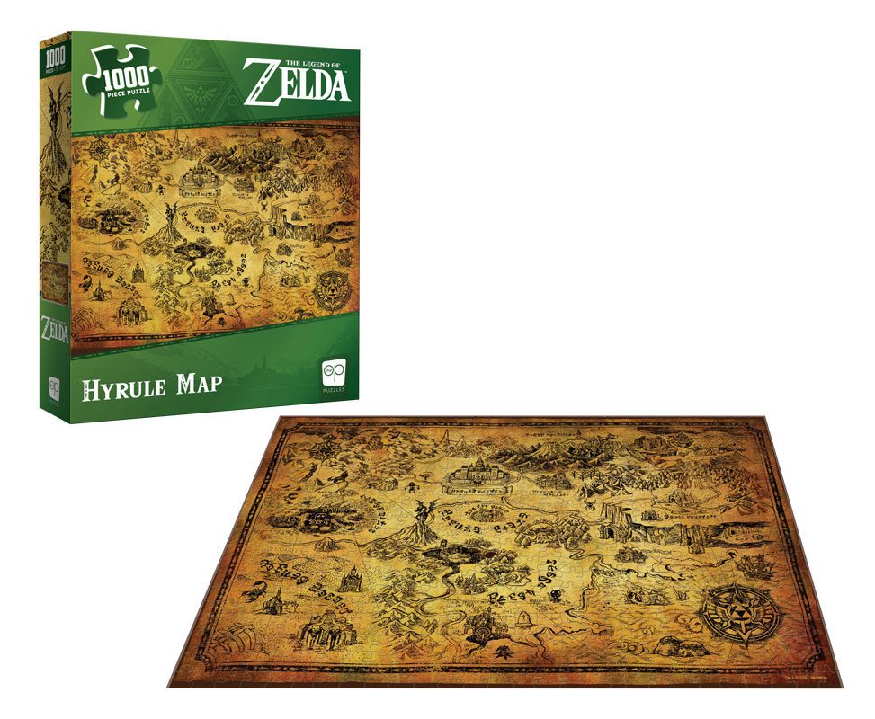 The Legend of Zelda Jigsaw Puzzle Hyrule Map (1000 pieces)
