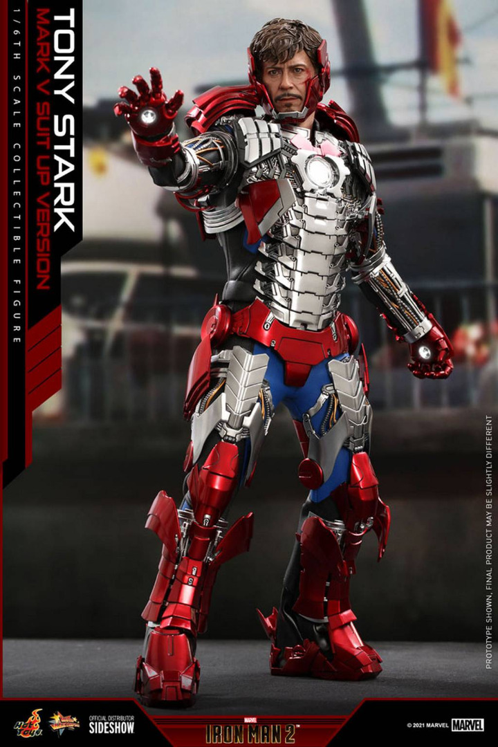 Marvel: Iron Man 2 - Tony Stark Mark V Up Version 1:6 Scale Figure 