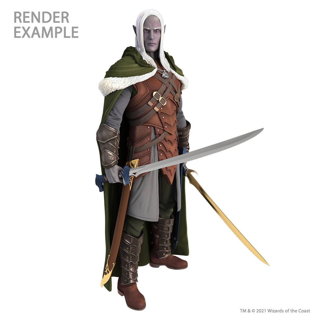 Dungeons and Dragons: Fullsized Drizzt Foam Statue 