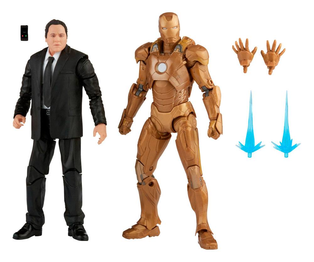 Marvel Legends Action Figure 2-Pack 2021 Happy Hogan & Iron Man 15 cm