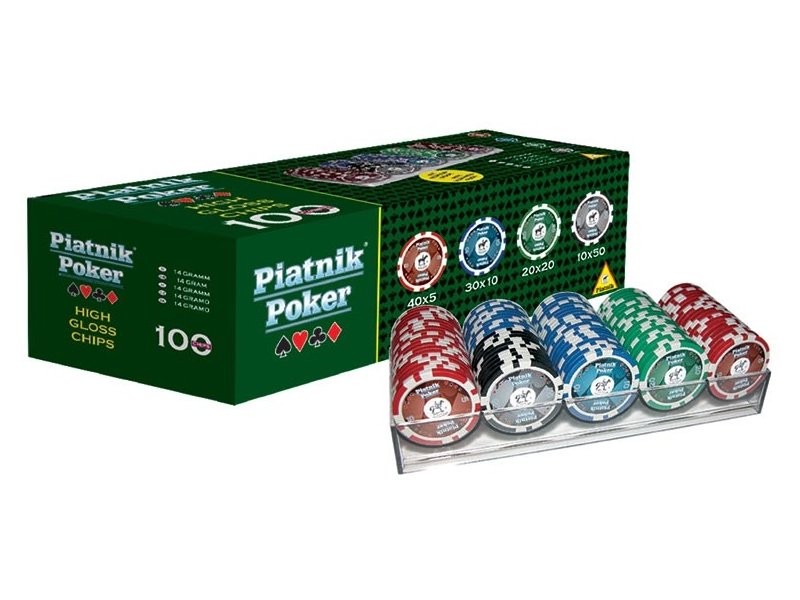 Piatnik Poker Set 100 High Gloss Chips