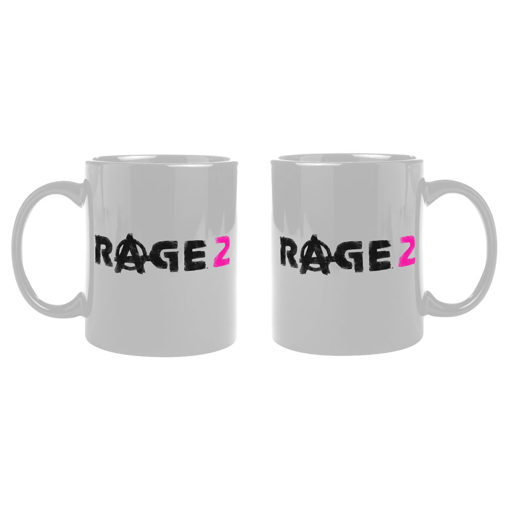 Rage 2 Mug Logo White