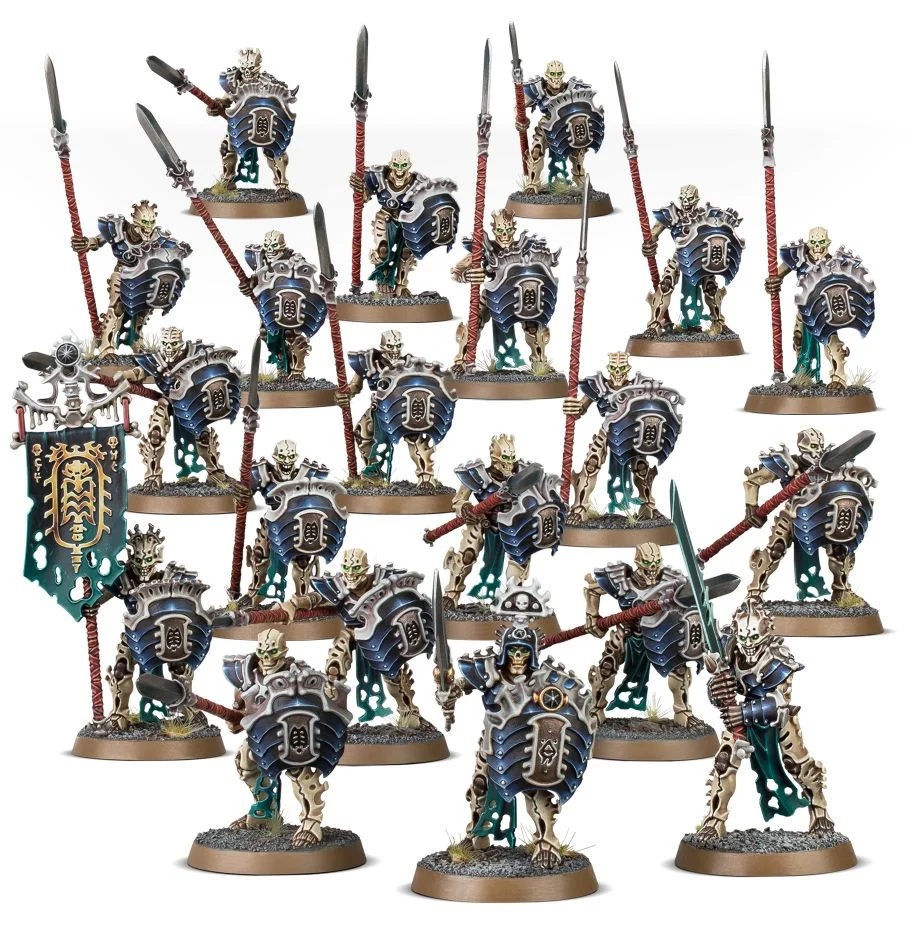 Warhammer Age of Sigmar: Ossiarch Bonereapers Mortek Guard Miniatures