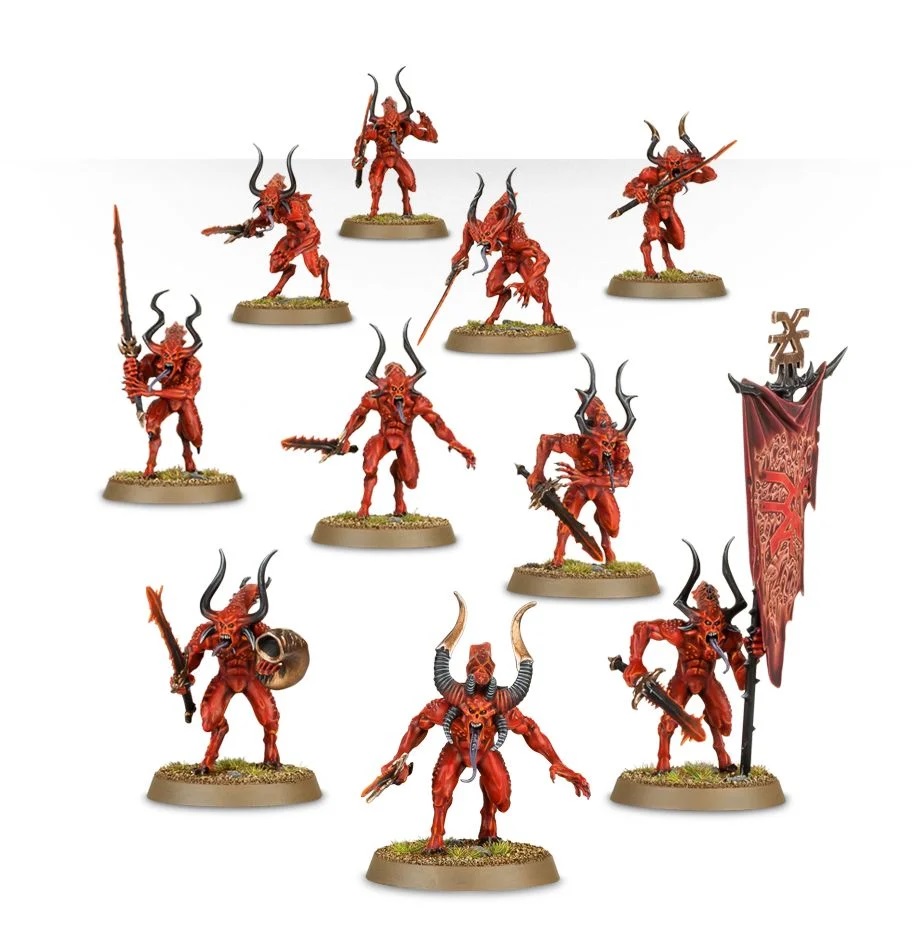 Warhammer Age of sigmar: Daemons Of Khorne Bloodletters Miniatures