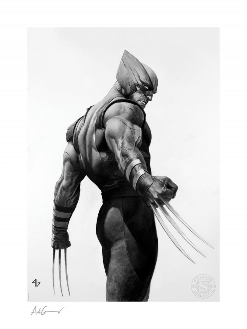 Marvel: X-Men - Wolverine Black and White Variant Unframed Art Print 