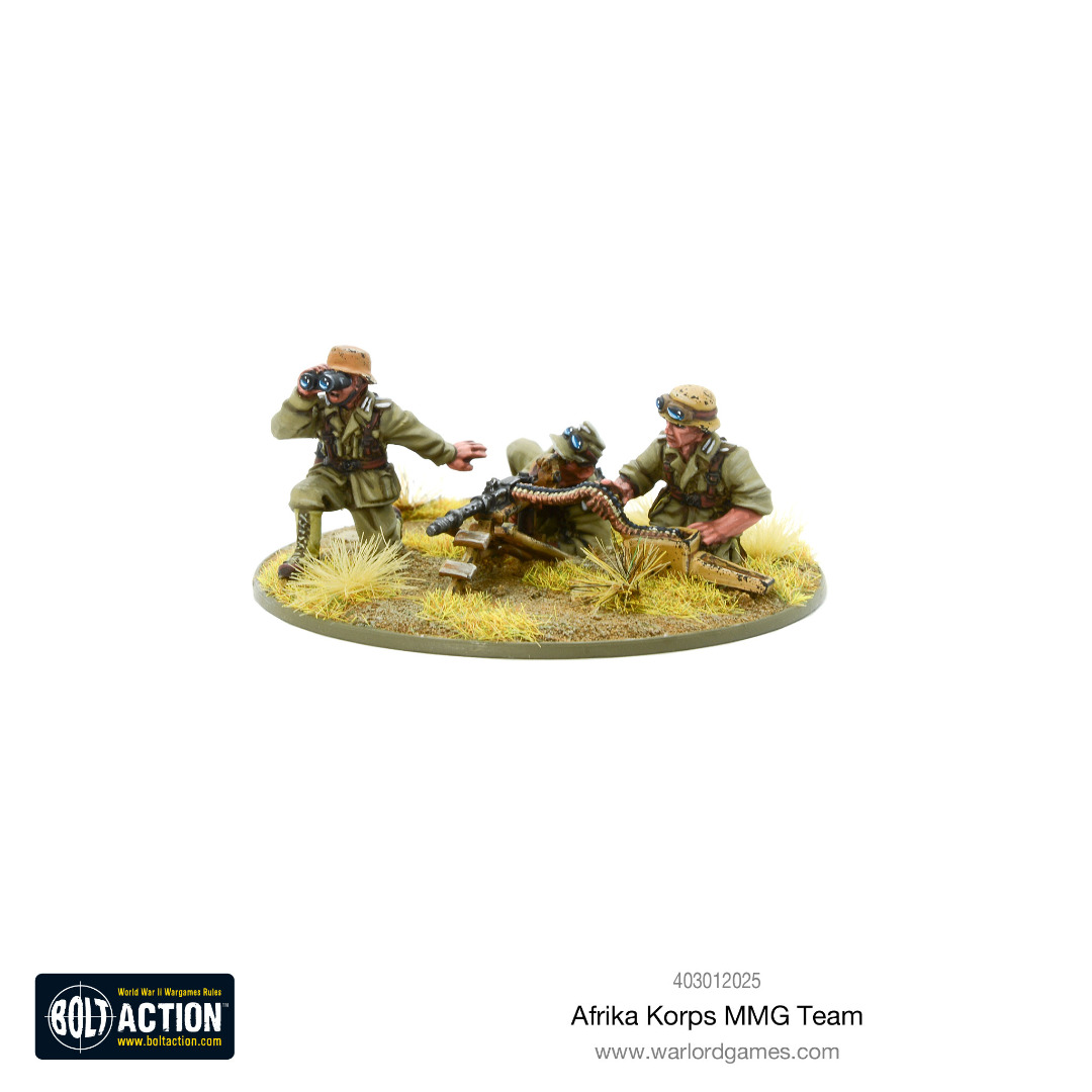 Bolt Action 2 Afrika Korps Support Group (HQ, Mortar & MMG) (English)