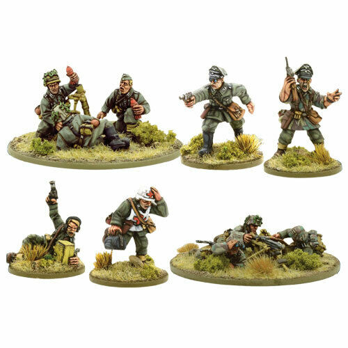 Bolt Action 2 German Heer Support Group (HQ, Mortar & MMG) (English)