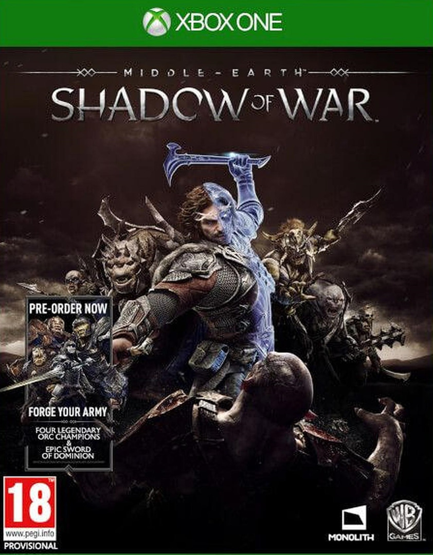  Middle-Earth Shadow of War Xbox One (Novo)