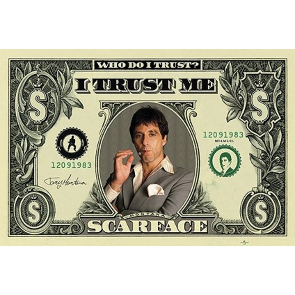 Scarface Poster Dollar 61 x 91,5 cm