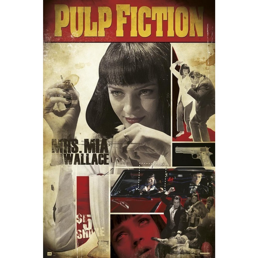 Pulp Fiction Poster Mrs. Mia 61 x 91,5 cm