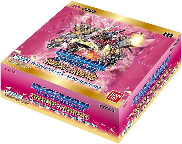 Digimon Card Game - Great Legend Booster Display BT04 (24 Boosters) Eng