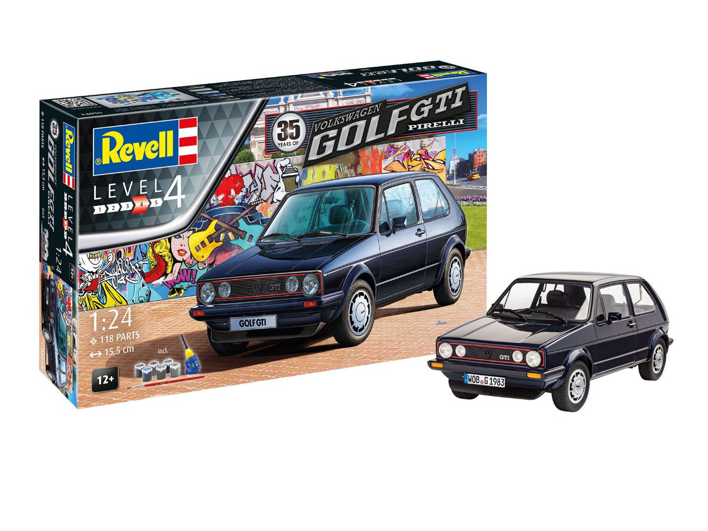 Revell Model Gift Set 35 Years VW Golf 1 GTI Pirelli Scale 1:24