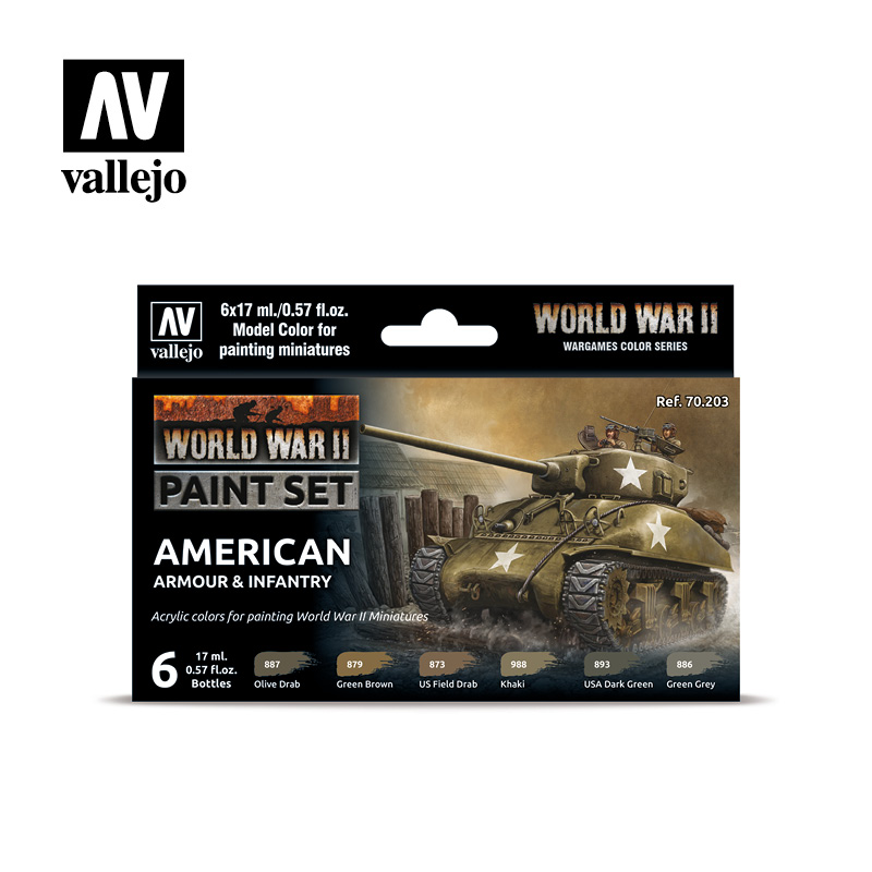 Vallejo WWII American Armour & Infantry 70203