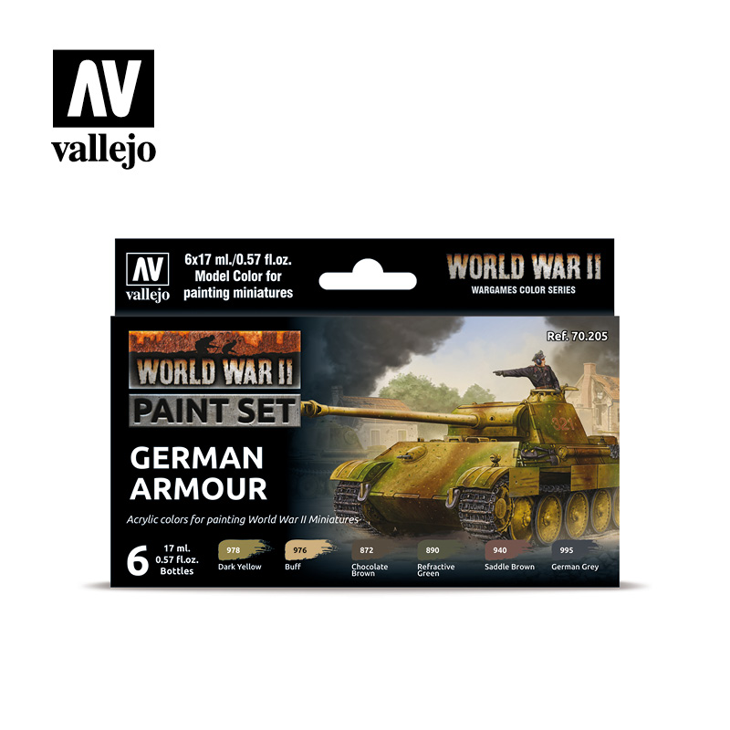 Vallejo WWII German Armour Paint Set 70205