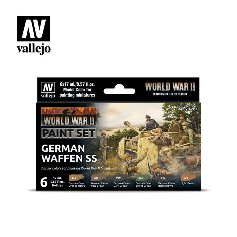Vallejo WWII German Waffen-SS Paint Set 70207