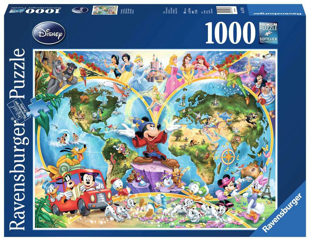 Disney Jigsaw Puzzle Disney's World Map (1000 pieces)