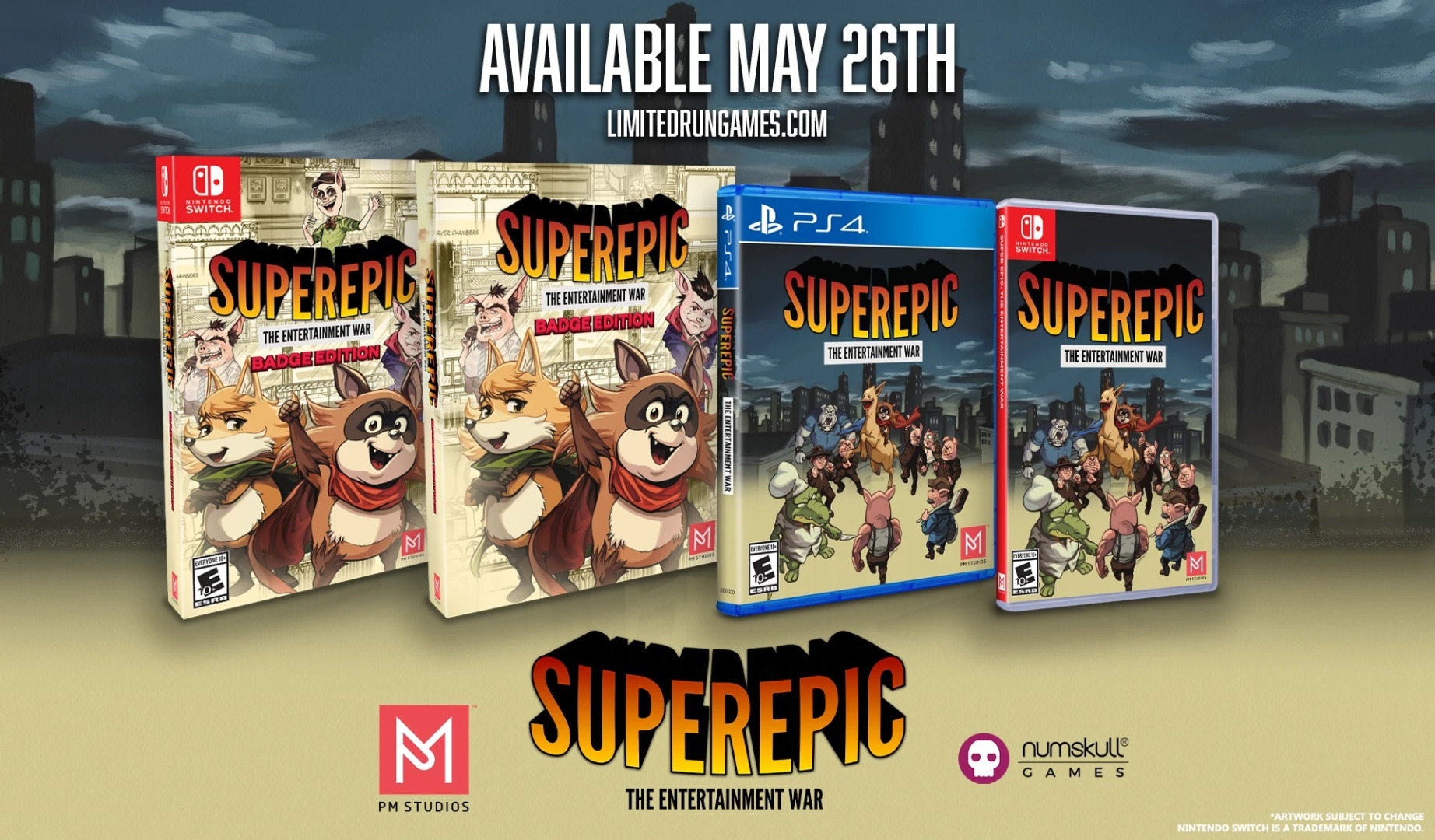 SuperEpic: The Entertainment War Badge Collector's Edition Nintendo Switch