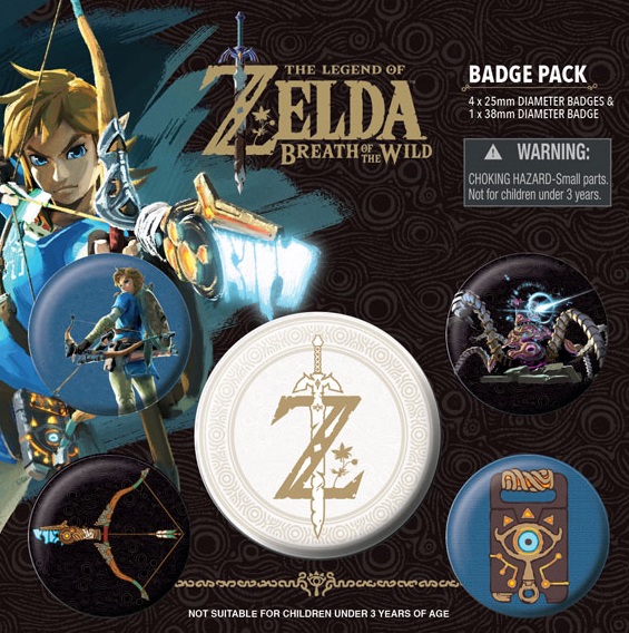 Conjunto de 5 Pins The Legend of Zelda Breath of the Wild 