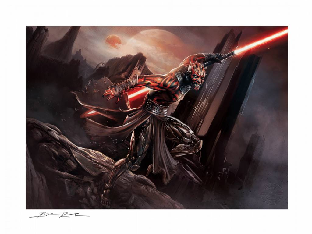 Star Wars: Darth Maul Savage Rage Mythos Unframed Art Print 