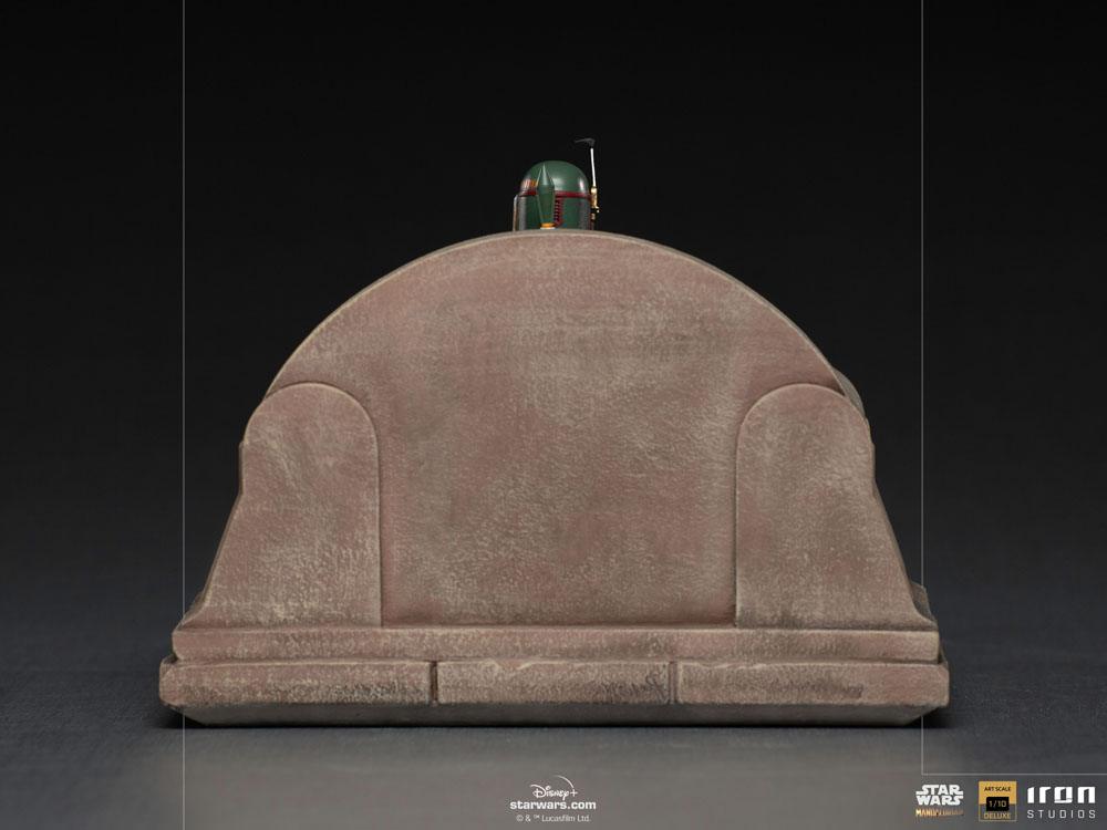 Star Wars The Mandalorian Deluxe Art Scale Statue 1/10 Boba Fett on Throne 