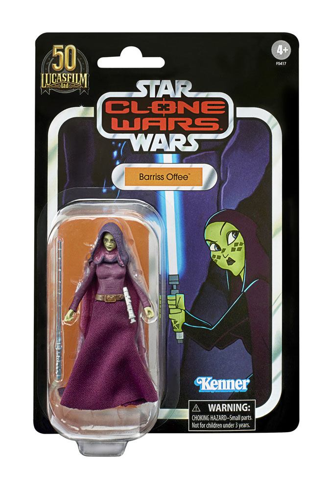 Star Wars The Clone WarsVintage Action Figure 2022 Barriss Offee 10 cm