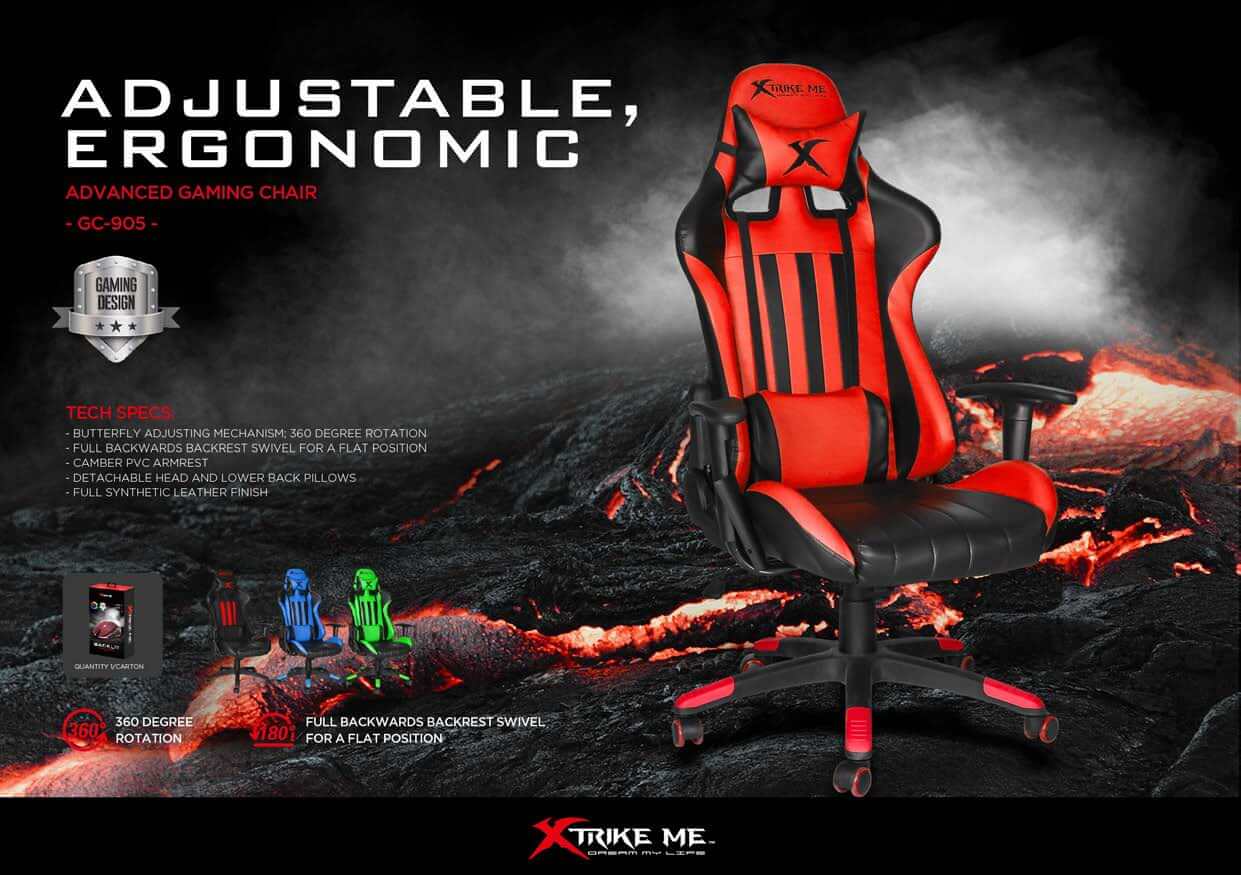 Cadeira Gaming XtrikeMe GC-905 Azul