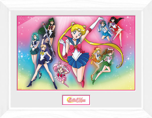 Poster com Moldura Premium Sailor Moon Burst 45 x 34 cm