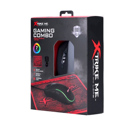 6D Gaming Mouse GMP-290,7 colors Backlight + Tapete 230x200