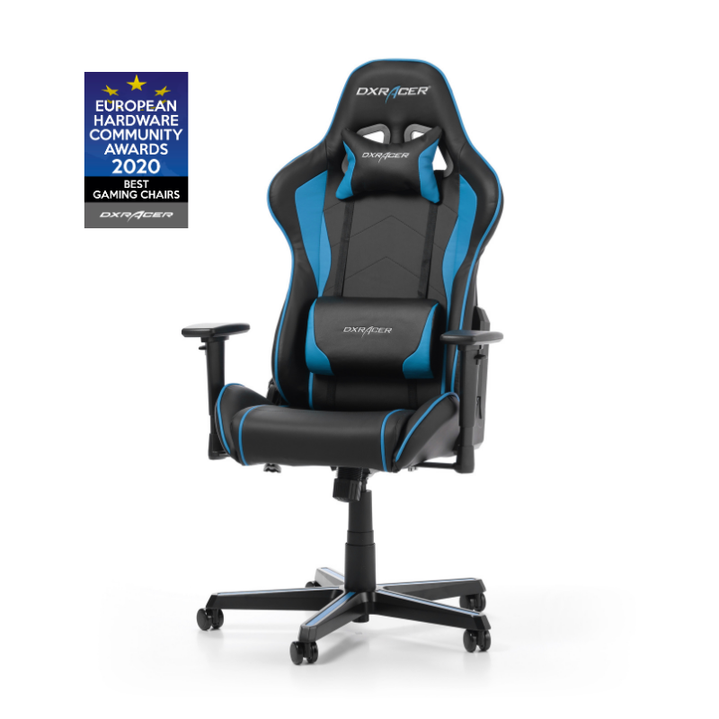 Cadeira Gaming DXRACER Formula F08-PA - Preto/Azul
