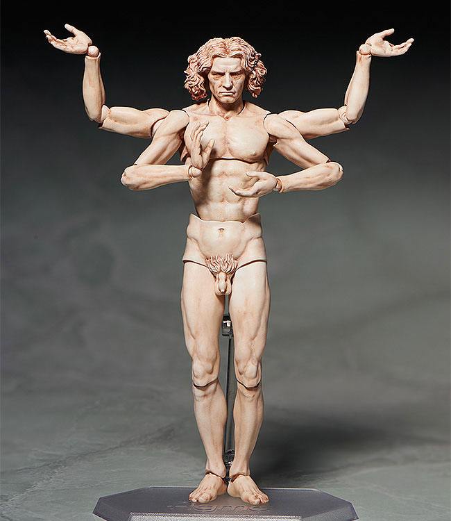 The Table Museum Figma Action Figure Vitruvian Man 16 cm