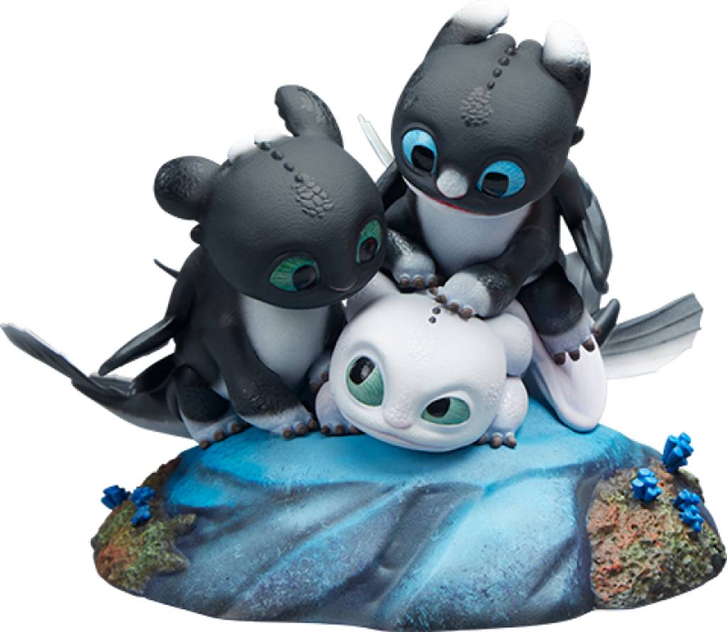 How to Train Your Dragon: Statue Dart, Pouncer and Ruffrunner 15 cm