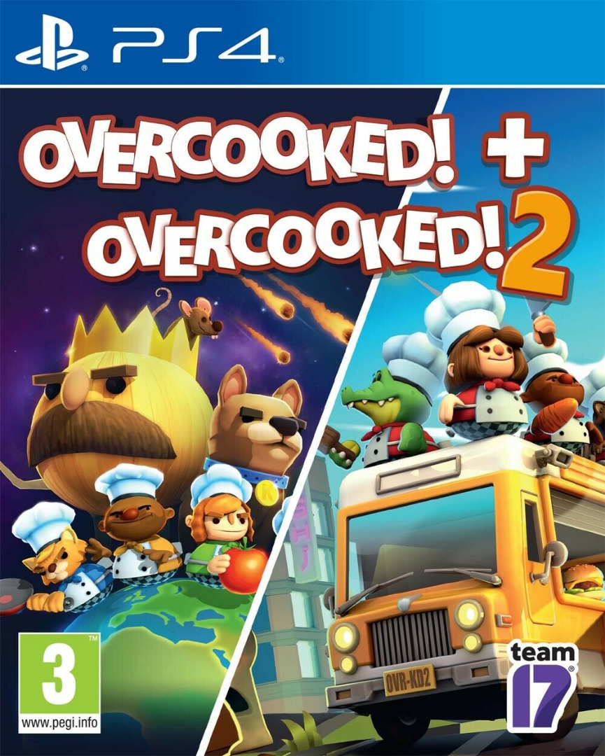 Overcooked 1 + 2 Double Pack PS4 (Novo)