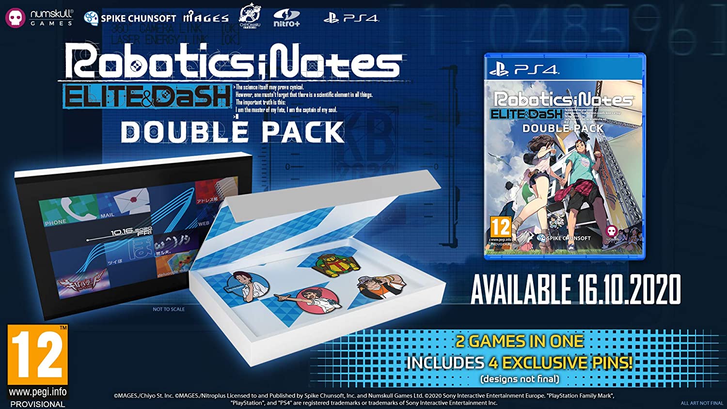 Robotics Notes Double Pack - Badge Collector´s Edition PS4 (Novo)