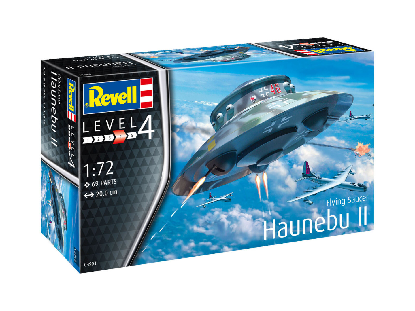 Revell Model Kit Flying Saucer Haunebu II Scale 1:72