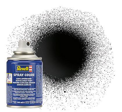Revell Spray Color Black Gloss 100ml